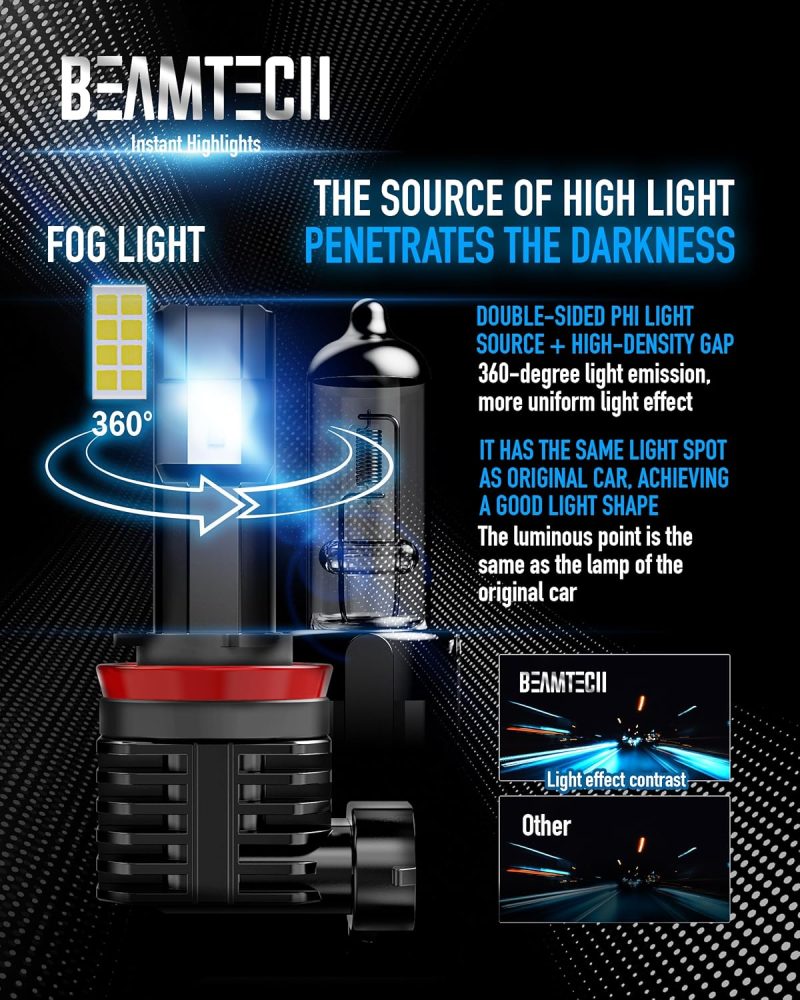Beamtech 9005 H11 Bulbs - Image 5