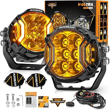 Auxbeam V-Ultra Series 3 Inch 108W Led Round Pods