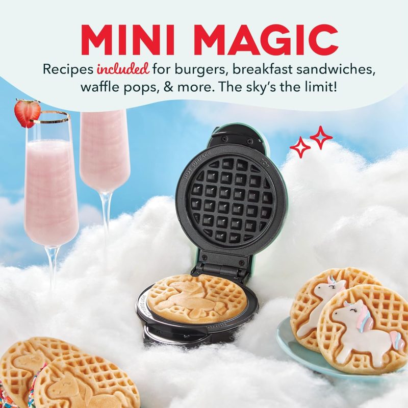 Dash Multimaker Mini System - Waffle Maker With Six 4” Removable Plates: Waffle Iron & Griddle - Image 5