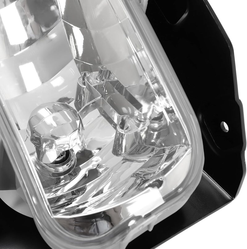 Hecasa Fog Light Assembly Compatible With 1999-2004 Ford F-150 F-250 Expedition Heritage Replacement For Fo2591105 W/Halogen Bulb Fog Lamps Clear Lens Driver & Passenger Side - Image 6