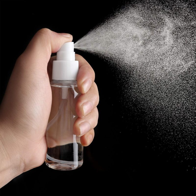 Zerofire 2 Pack Spray Bottles 1Oz Clear Plastic Empty Refillable Mini Spritzer For Travel - Image 4