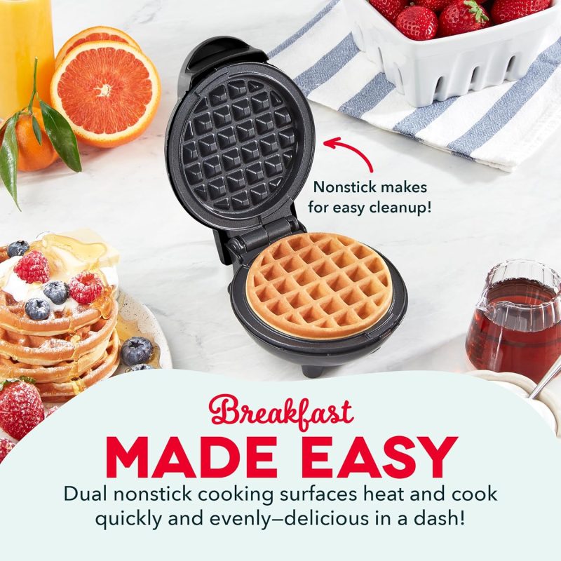 Dash Mini Waffle Maker - 4” Waffle Mold - Image 3