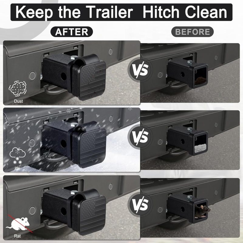 Uyye 2 Inch Rubber Trailer Hitch Cover - Image 6
