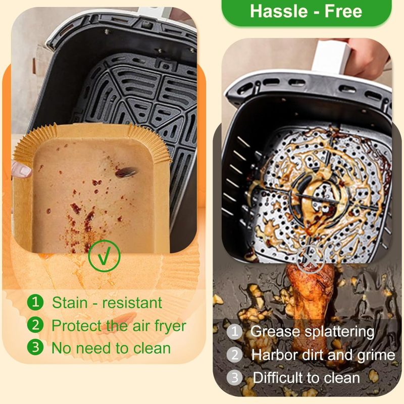 250 Pcs Air Fryer Liners Disposable 8 Inch - Image 3