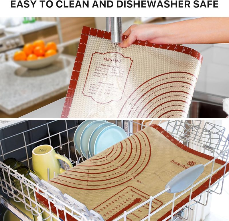 26X16 Inch Extra Thick Silicone Baking Mat With Measurements - Image 6