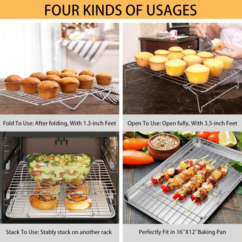 P&P Chef Cooling Rack Set Of 2 - Image 4