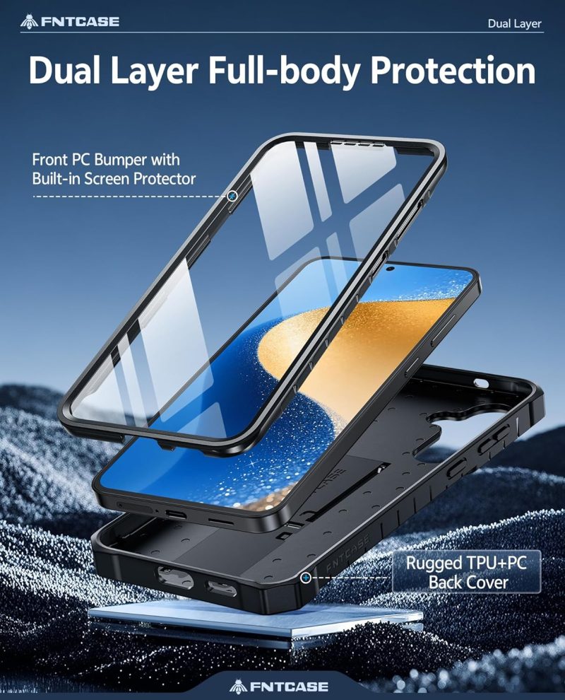 FNTCASE Hybrid Protective Case for Galaxy S25 - Image 3