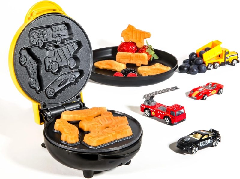 Nostalgia Mymini Cars And Trucks Shape Electric Waffle Maker - Image 2