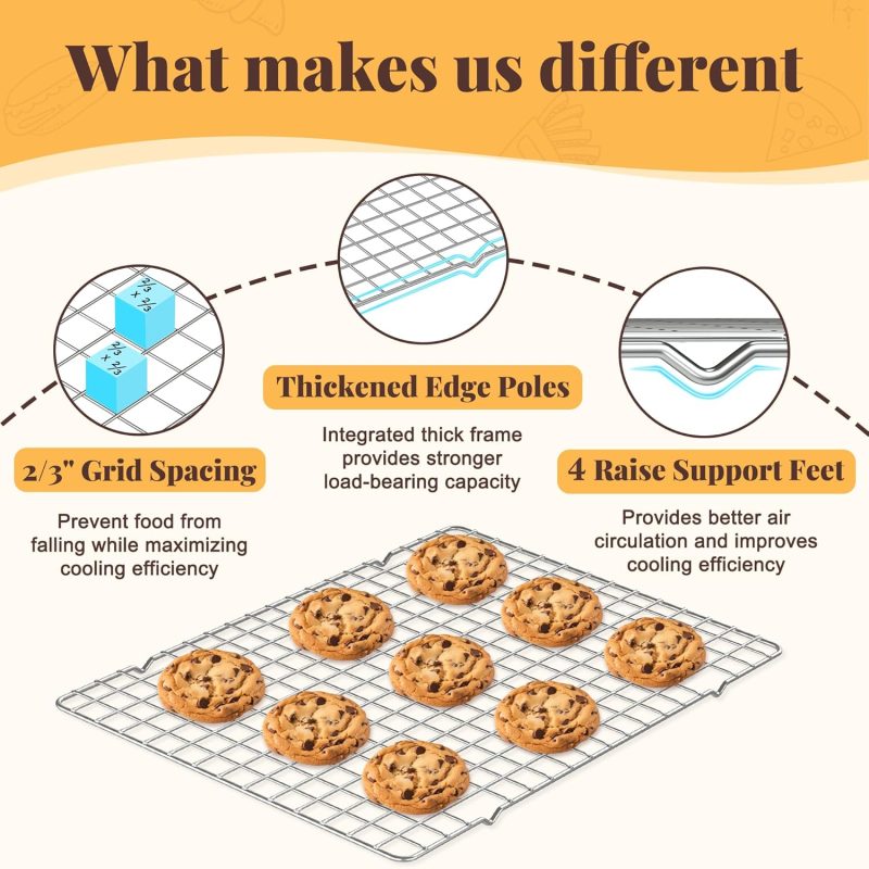 Cooling Racks For Cooking And Baking - 2 Pcs 10 - Image 3