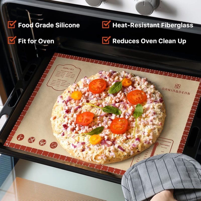26X16 Inch Extra Thick Silicone Baking Mat With Measurements - Image 3
