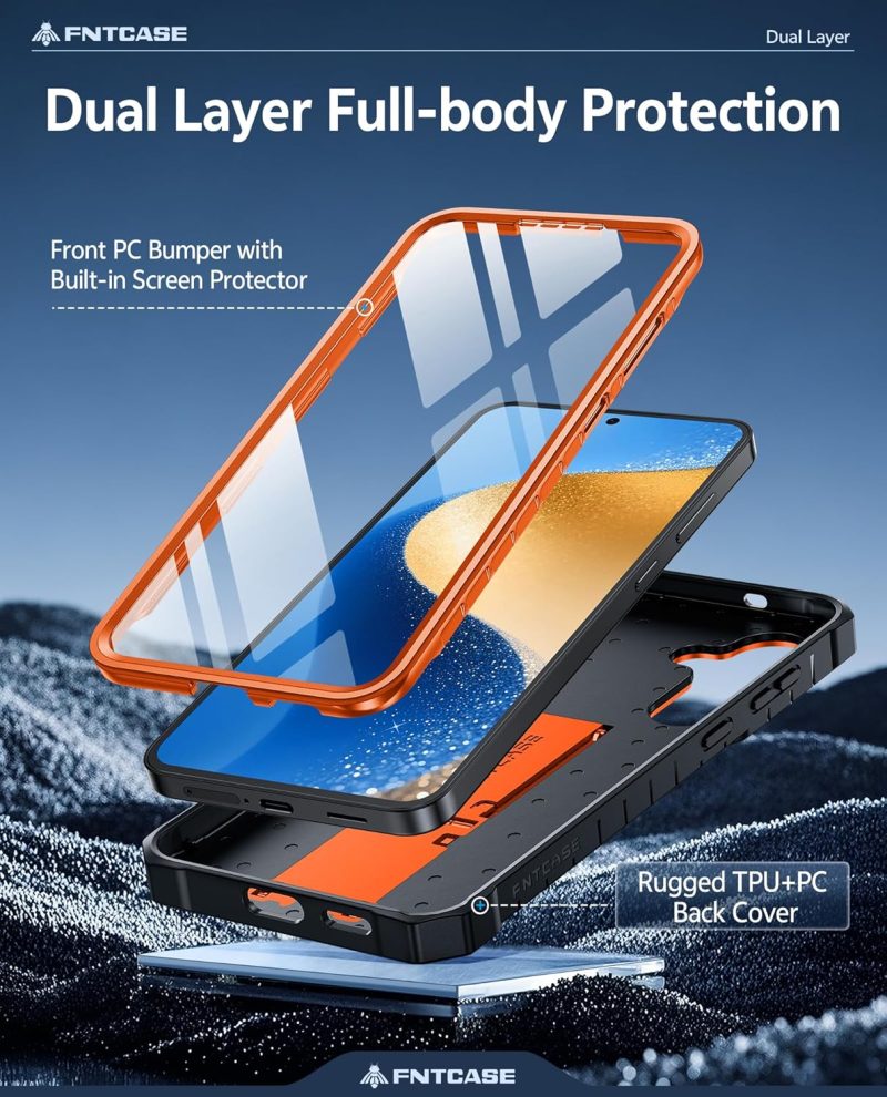 FNTCASE Hybrid Protective Case for Galaxy S25 - Image 3