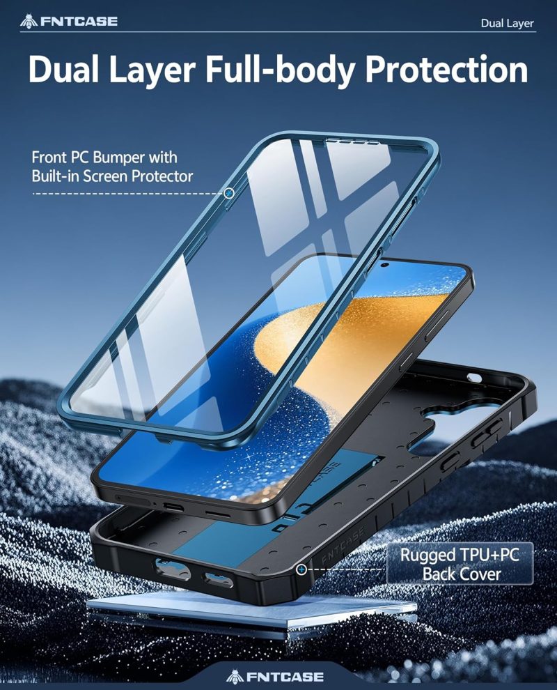 FNTCASE Hybrid Protective Case for Galaxy S25 - Image 3