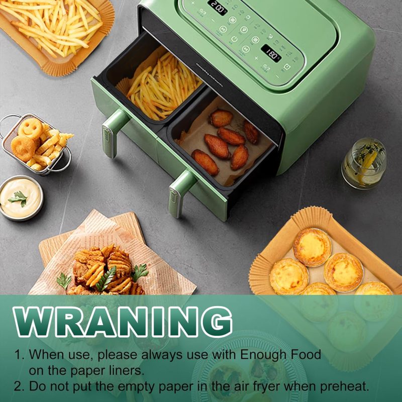 Air Fryer Liners Disposable For Dual Basket - Image 6