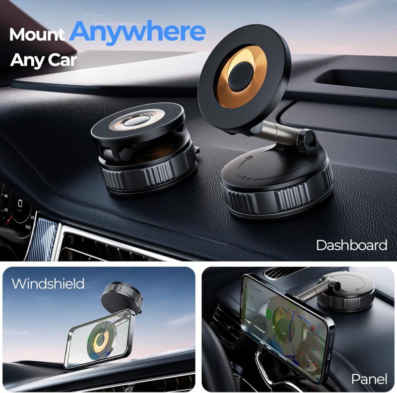 Vacuum Magnetic Suction Phone Holder - Image 2