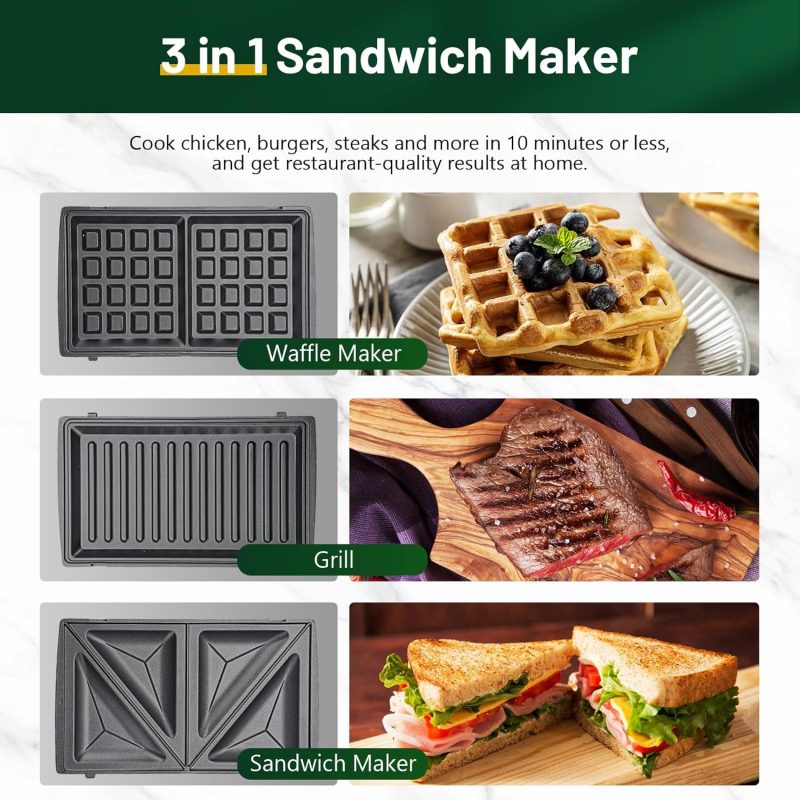 Keenstar 3 In 1 Electric Sandwich Maker - Image 3
