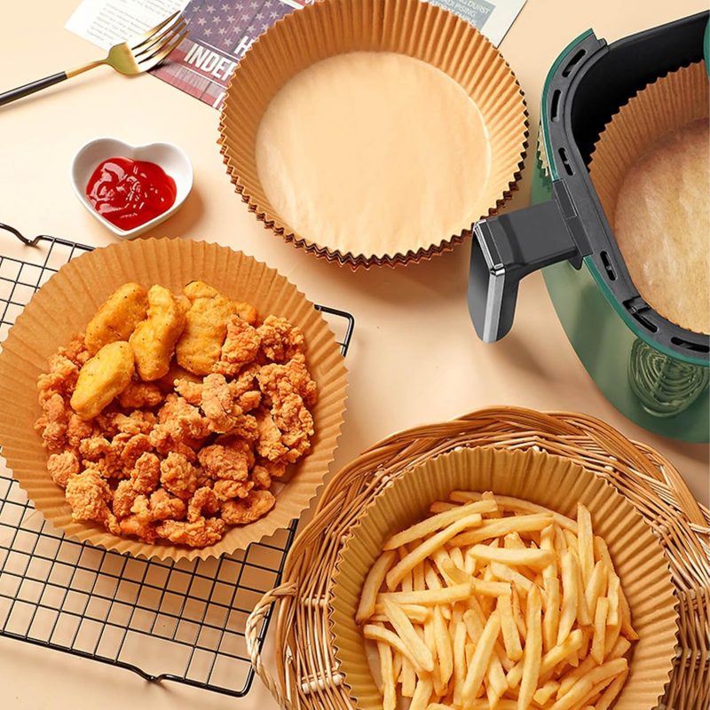 200Pcs Air Fryer Disposable Paper Liner - Image 2
