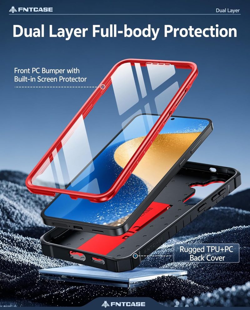 FNTCASE Hybrid Protective Case for Galaxy S25 - Image 3