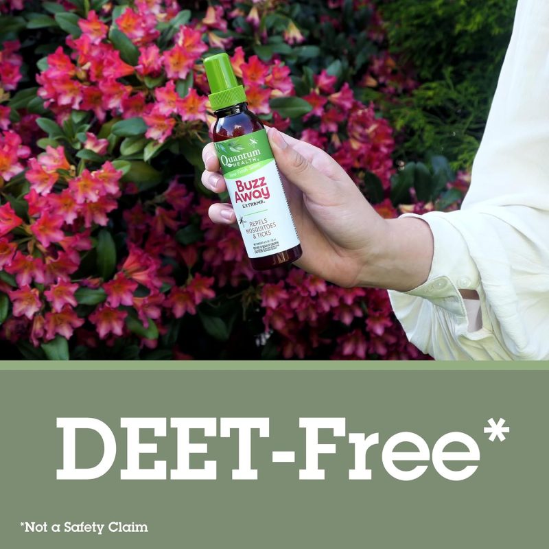 Quantum Buzz Away Extreme Tick & Mosquito Repellent - Powerful Deet Free Peppermint & Citronella Oil Outdoor Bug Spray Repels Bugs Off Your Skin - Image 5