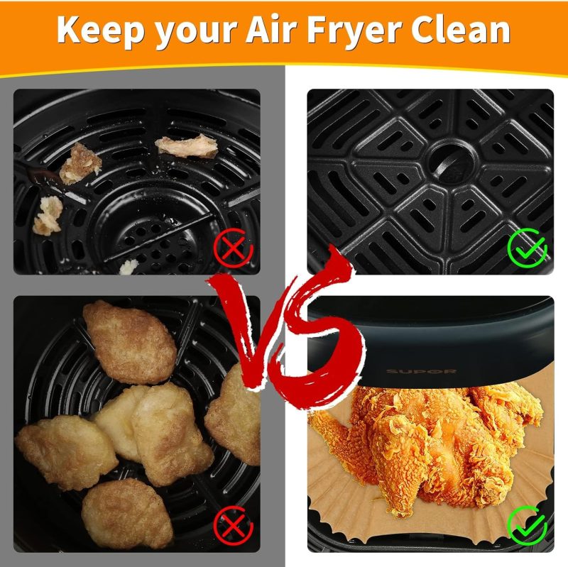 Air Fryer Disposable Paper Liner For Ninja Dz201/Dz401/Dz550/Dz302/Sl401/Sl451 - Image 6
