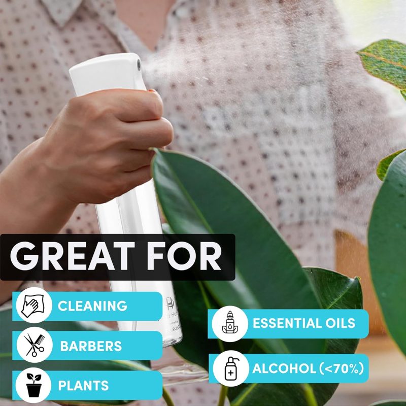 Hula Home Spray Bottle For Hair (10.1Oz/300Ml) - Powered By Flairosol® Spray Technology - Continuous Ultra Fine Mist Sprayer – For Hairstyling - Image 6