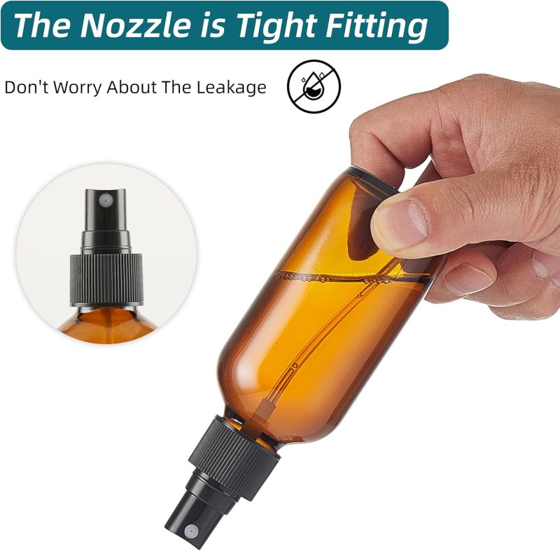 Dark Amber Glass Spray Bottles 4 Oz - Image 5