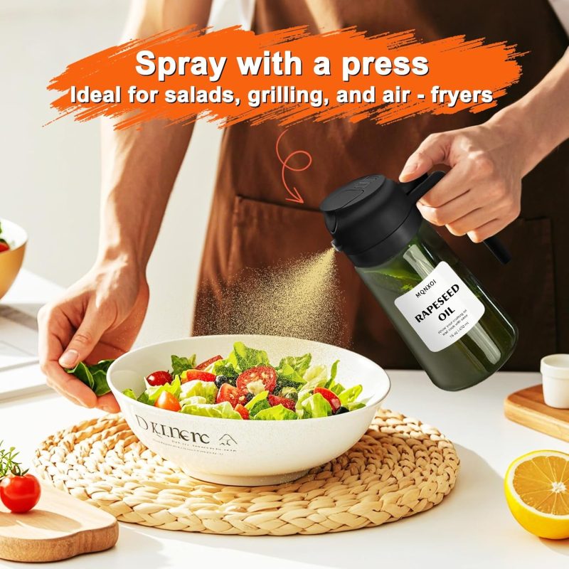 2 In 1 Glass Oil Sprayer & Dispenser - Image 6