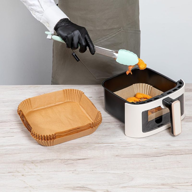 Restaurantware-Pastry Tek 8.1 X 8.1 X 1.8 Inch Air Fryer Liners - Image 5