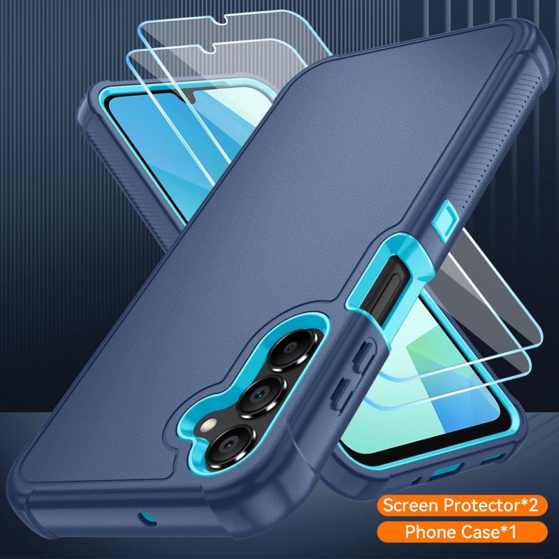 A16 Hybrid Protective Case for Galaxy A16 5G - Blue/Glacier Blue - Image 4