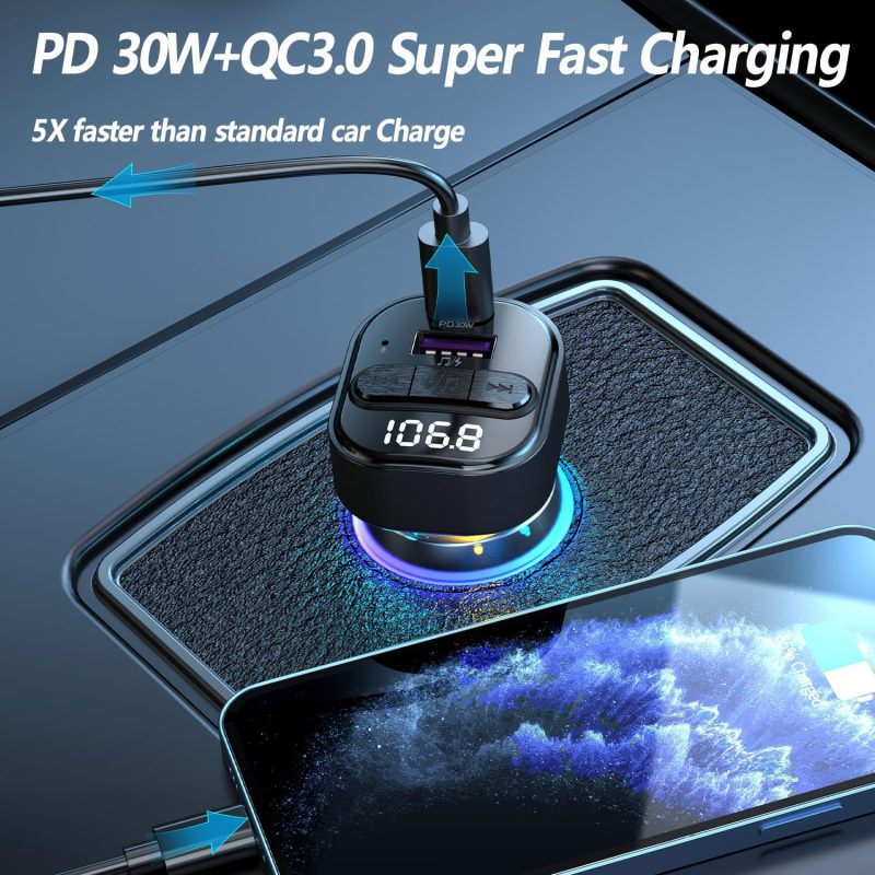Bluetooth 5.3 Fm Transmitter For Car - Image 3