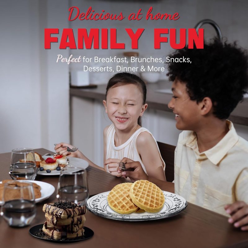 Double Mini Waffle Maker Machine - Image 3
