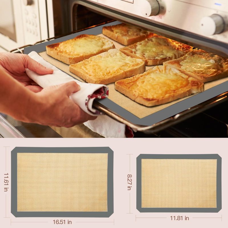 3-Pack Non-Stick Silicone Baking Mat - Image 2