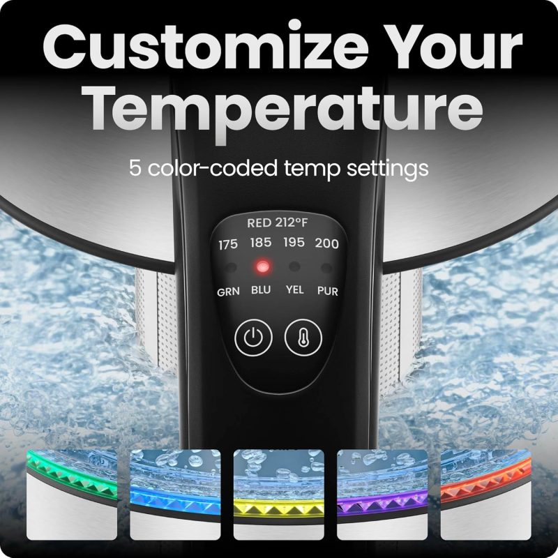 Chefman Electric Kettle With Temperature Control - Image 3