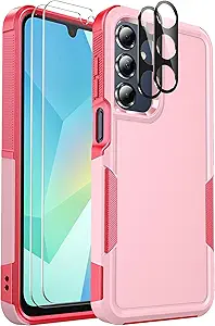 A16 Hybrid Protective Case for Galaxy A16 5G - Pink