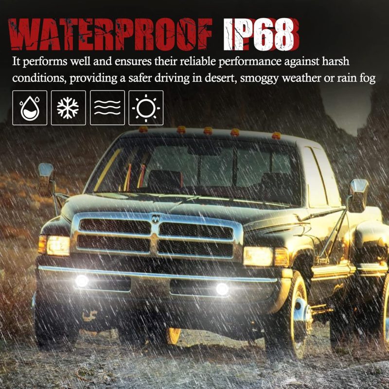 Bunker Indust Dodge Ram Led Fog Lights With Daytime Running Lights Set - Image 6
