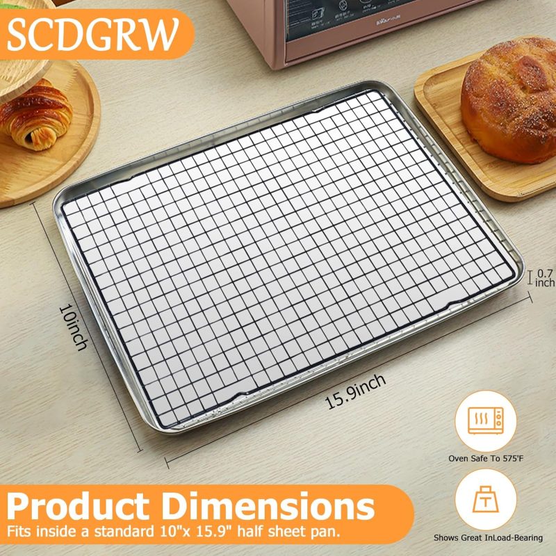 5Pcs Cooling Racks For Cooking And Baking 10 - Image 4