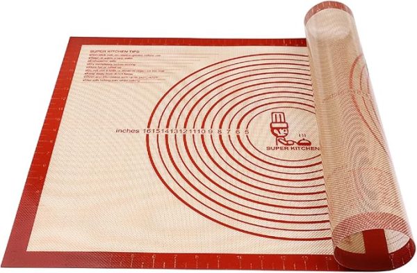 Non-Slip Silicone Pastry Mat Extra Large With Measurements 28''By 20'' For Silicone Baking Mat