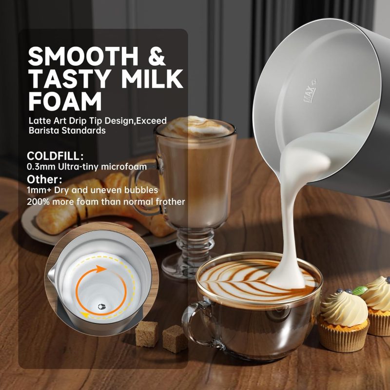 Electric Milk Frother Handheld Bundle - Image 4