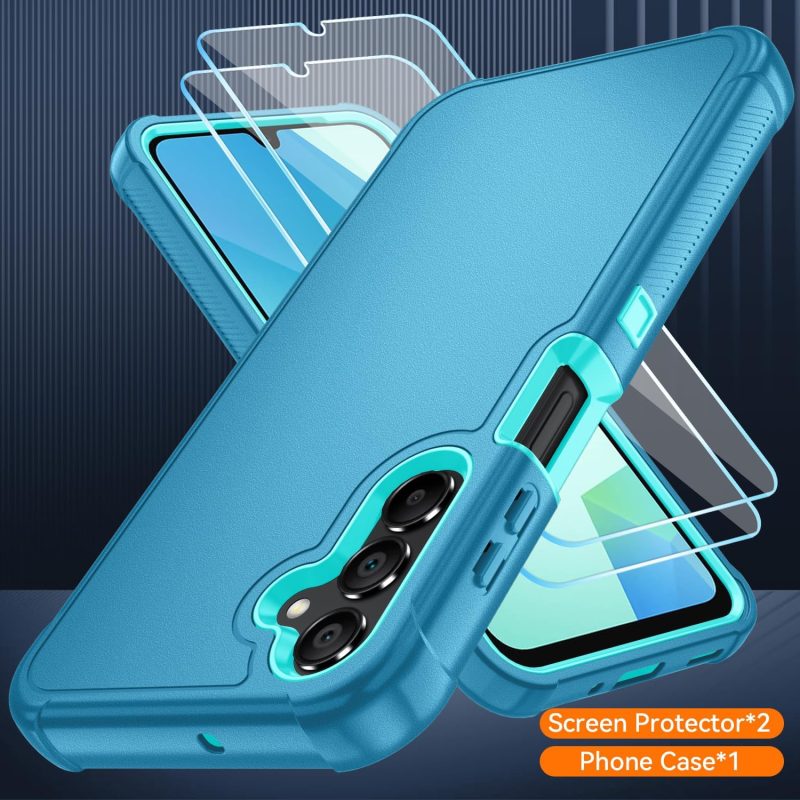 A16 Hybrid Protective Case for Galaxy A16 5G - Bluish Blue/Green - Image 4