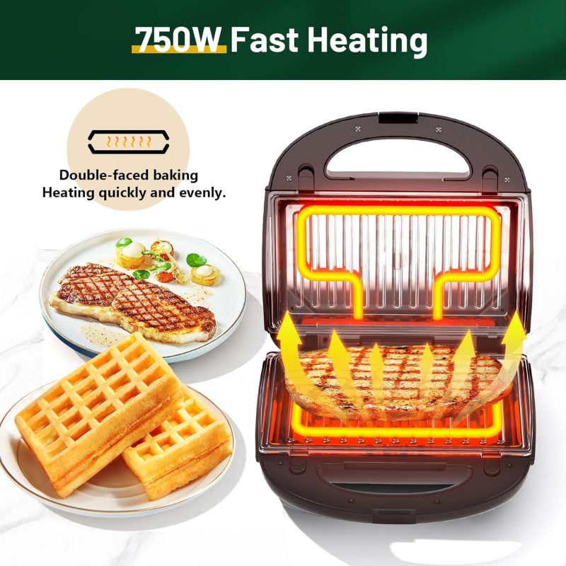 Keenstar 3 In 1 Electric Sandwich Maker - Image 2