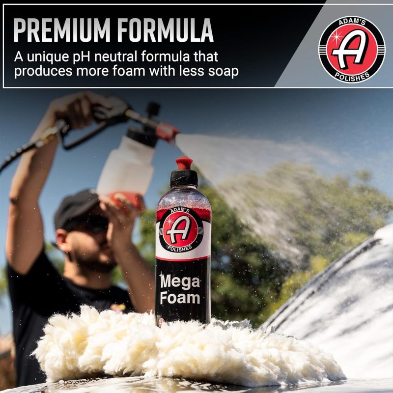 Adam’S Mega Foam (16Oz) - Ph Neutral Car Soap For Car Washing - Image 4