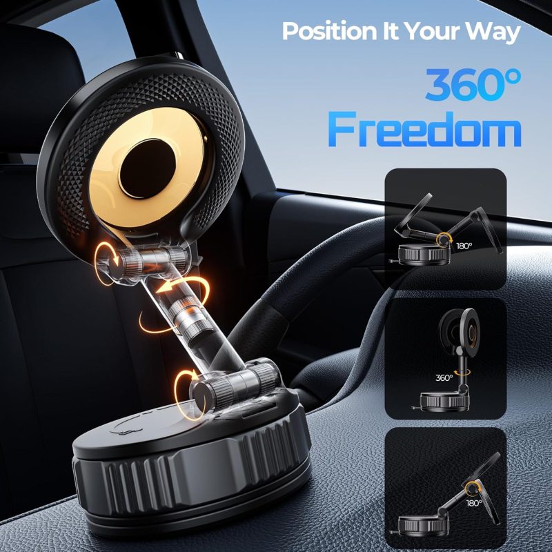 Vacuum Magnetic Suction Phone Holder - Image 3