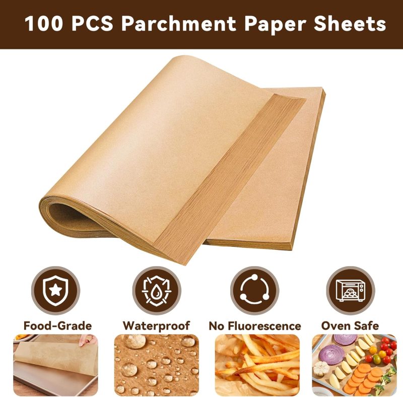 Air Fryer Paper Liners Compatible With Ninja Sp101 Digital & Cuisinart Toa-70 Air Fryer Toaster Oven - Image 2