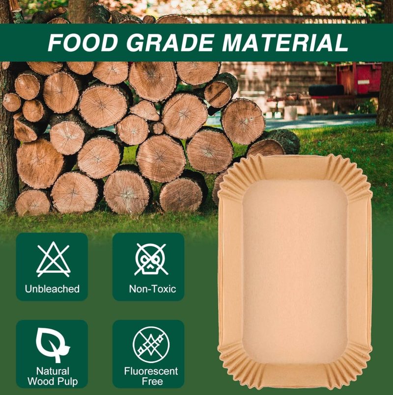 Air Fryer Disposable Paper Liners For Ninja Dual Airfryer Accessories - Image 5