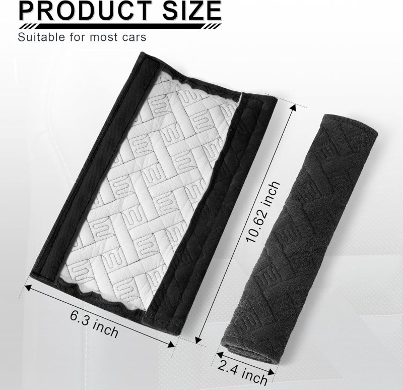 Justtop 2-Pack Universal Car Seat Belt Pads Cover For A More Comfortable Driving - Image 3