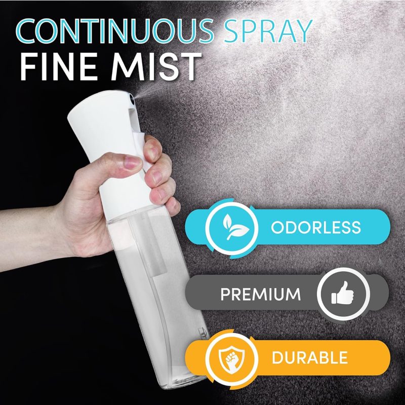 Hula Home Spray Bottle For Hair (10.1Oz/300Ml) - Powered By Flairosol® Spray Technology - Continuous Ultra Fine Mist Sprayer – For Hairstyling - Image 2