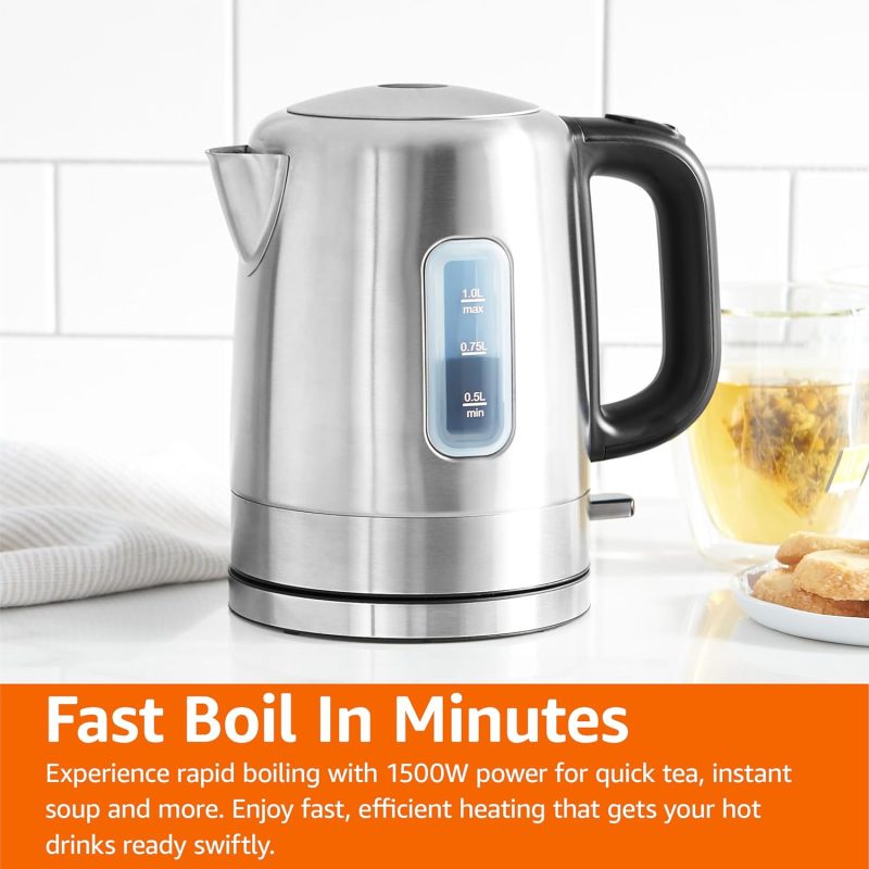 Basics Electric Stainless Steel Kettle For Tea And Coffee - Image 6