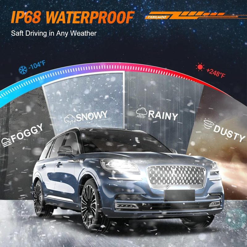 Compatible For Toyota Highlander (2014 2015 2017 2018 2019) Fog Light Bulbs Pulg And Play Ip68 Pack Of 6 - Image 3