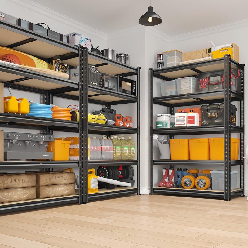 Reibii 2020Lbs Storage Shelves 5 Tier Garage Shelving Heavy Duty Adjustable Garage Shelves - Image 2