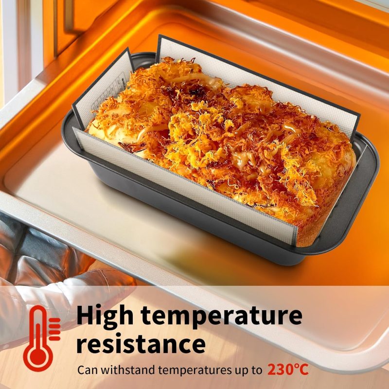 2Pcs Silicone Bread Loaf Pan Liners - Image 6