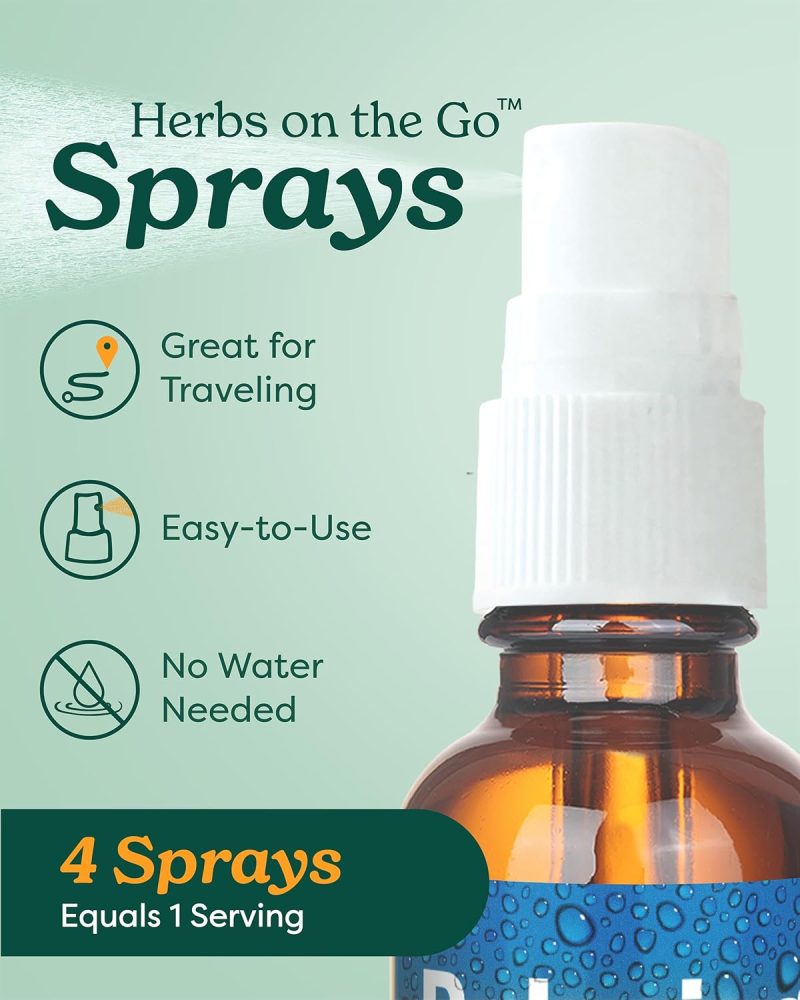 Herb Pharm Breath Refresher Certified Organic Herbal Fresh Breath Spray With Spearmint Essential Oil - 1/2 Ounce - Image 3